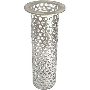 3in Commercial Floor Drain Strainer, 4in Tall 3in Diameter with Carry Handle 316 Stainless Steel Floor Drain Filter, Finely Polished Drain Basket for Factory Kitchen Hospital Plant Downspouts