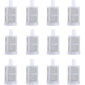 Hose Connection Filter,Spray Internal Filter,Fish Tank Water Pump Suction Strainer,Removable,Tea Set,Fish Tank,Water Pump,Industrial Equipment(12 Packs) (Size:1/2''inch (12MM))
