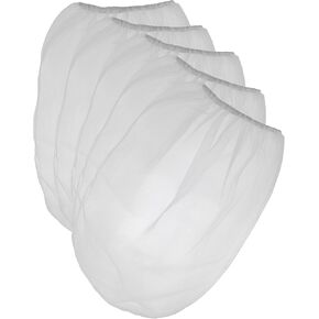 Pack of 25 Paint Strainer White Fine Mesh Disposable Bag Filters with Elastic Top Opening - 5 Gallon Bucket Size for Use with Paint Guns and Sprayers - by Golden Coast Unlimited