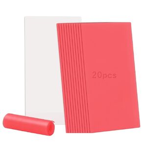 20PCS Dental Base Plate Wax, Denture Molding Casting Wax Sheet Material Laboratory Red Utility Wax Sheet Dental Aids
