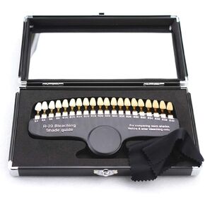 Dental Teeth Shade Guide Professional D R-20 Tooth Whitening Shade Chart with 20 Colors