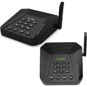 ChunHee Intercoms Wireless for Home, 21 Channels Office Business Wireless Intercom System, Two-way Radio Room to Room Communication Intercom for Home Use-Support Battery Powered (Battery Not Included)