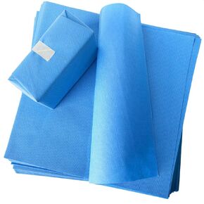 Autoclave CSR Sterilization Wrap SMMS Non-Woven,Sterilization with Steam & EO, 60g Blue Non-Sterile Pads, 15"x15" 50pcs