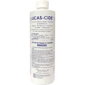LUCAS-CIDE Salon and Spa Disinfectant, Hospital Grade, Pink, 32 Fl Oz