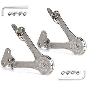 Heavy Duty Lid Stay Hinges Folding Lid Support Hinge,Perfect for Cabinet,Closet,Wardrobe or Toybox 110 Degree (Heavy Duty Style 1 Pair)