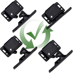 RV Cabinet latches and Catches/Drawer Latch Universal Push-to-Close Grabber Catch, Baby or Cat Proof Ideal for Motorcoach,RV Motorhome,Boat,Camper,Trailor,Home,OEM Replacement (4)