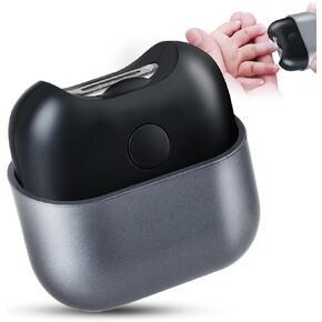 Electric Nail Clipper with Light, Automatic Nail Clipper Rechargeable with 2 Speeds and Nail Chip Storage for Babies, Children, Adults, Caregivers and Seniors