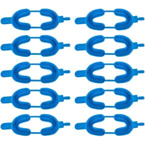 20pcs Disposable Dental Fluoride Trays Fluorinated Foam Dental Tray Dental Materials Tray mouth tray,alginate impression material for Kids Use Size L Blue