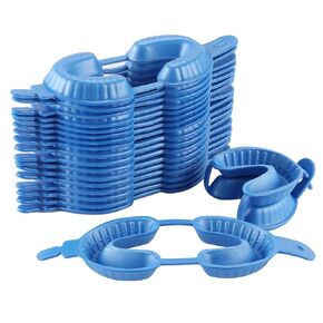 JMU Disposable Dental Fluoride Trays, Dual Arch Fluorinated Foam Tray, 50Pcs/Bag (50, Large)