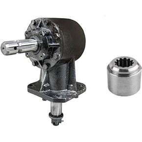 Jeremywell RC-30 Rotary Cutter Gearbox 1-3/8" - 6 Spline Input Shaft, 1:1.47 Ratio with 12 Tapered Spline Output Shaft - Includes Replacement Stump Jumper/Flywheel 12 Splined Hub