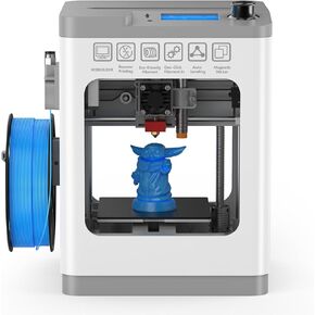 TINA2 Mini 3D Printer, HEPHI3D FDM 3D Printers for Beginners, Fully Assembled Auto Leveling 3D Printer for Kids, Resume Printing Function, Fully Open Source, Removable Flexible Magnetic Build Plate