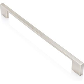 Southern Hills Brushed Nickel Cabinet Pulls - 224mm - Satin Nickel Drawer Handles, Modern Kitchen Cabinet Handles, Silver Kitchen Handles for Cabinets and Drawer Pulls, Cupboard Door Hardware