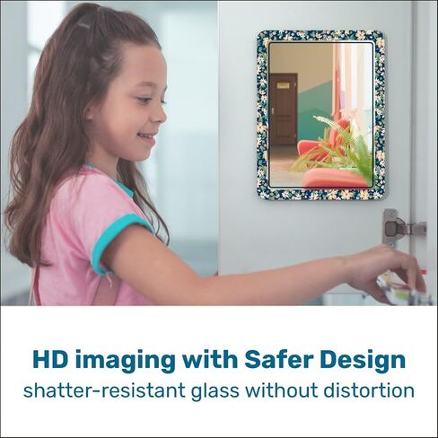 Locker Mirror Magnetic for School and Office, with 100% and Strong Magnetic Mirror for Locker, Reliable Stylish Locker Accessories, Magnetic Locker Mirror with Colorful Design, 1 Pack in Saudi Arabia