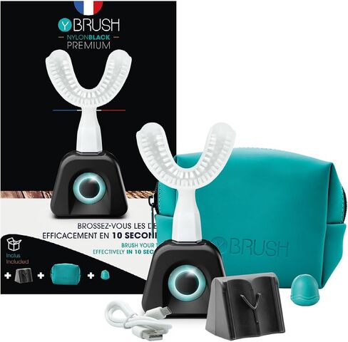 Y-Brush NylonBlack Sonic Electric Toothbrush and Storage Stand in Saudi Arabia