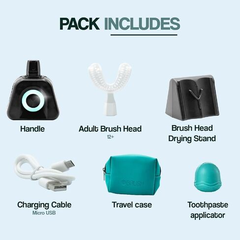 Y-Brush NylonBlack Sonic Electric Toothbrush and Storage Stand in Saudi Arabia