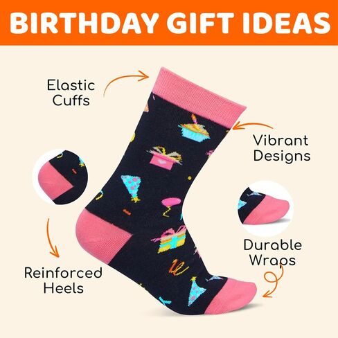 HAPPYPOP 12th Birthday Gifts Ideas for Girls - Socks for 12 Year Old Kids, 12 Year Old Gifts for Tween Girls, Presents for 12 Year Olds in Saudi Arabia
