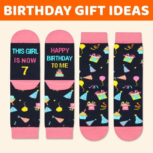 HAPPYPOP 12th Birthday Gifts Ideas for Girls - Socks for 12 Year Old Kids, 12 Year Old Gifts for Tween Girls, Presents for 12 Year Olds in Saudi Arabia