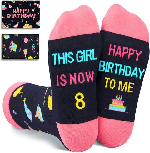 HAPPYPOP 12th Birthday Gifts Ideas for Girls - Socks for 12 Year Old Kids, 12 Year Old Gifts for Tween Girls, Presents for 12 Year Olds in Saudi Arabia