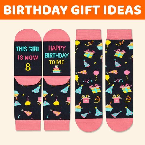 HAPPYPOP 12th Birthday Gifts Ideas for Girls - Socks for 12 Year Old Kids, 12 Year Old Gifts for Tween Girls, Presents for 12 Year Olds in Saudi Arabia