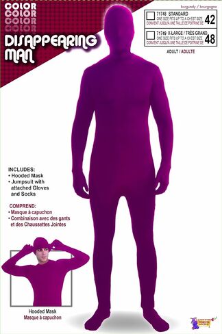 Forum Novelties I'm Invisible Bodysuit, Black, Child's Medium in Kuwait
