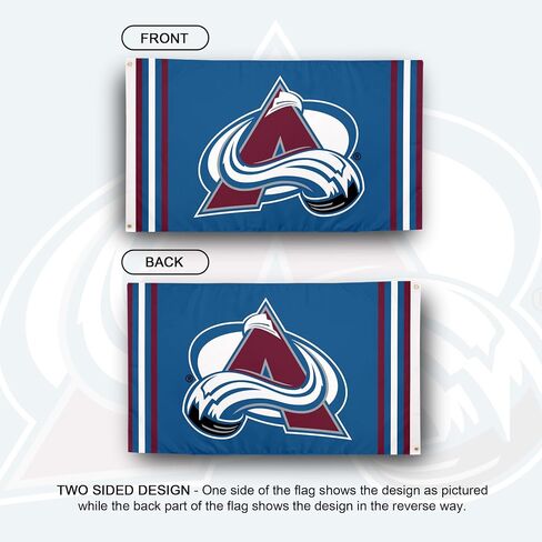 Desert Cactus Colorado Avalanche Flag NHL 100% Polyester Indoor Outdoor 3x5 feet National Hockey League Team Flags (Flag F) in Saudi Arabia