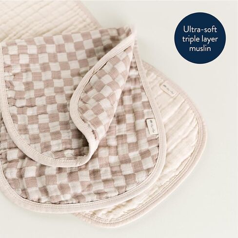 Itzy Ritzy Set of 2 Baby Burp Cloths – Ultra-Soft Absorbent Burping Cloths for Babies - Made of 100% Cotton Muslin and Generously Sized with Trendy Coordinating Prints – Machine Washable (Strawberry) in Saudi Arabia