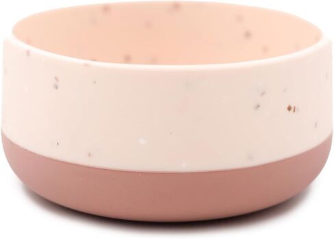 Yeah Baby Goods Silicone Bowl | Non-Suction Dinnerware (Sage/Brown Speckle) in Kuwait