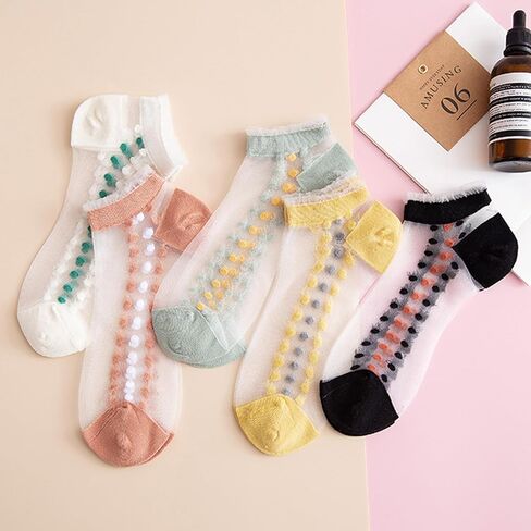 جوارب Benefeet Sox للسيدات والفتيات من الدانتيل الشفاف للكاحل جوارب شبكية رفيعة من النايلون شفافة شفافة من خلال جوارب طويلة منخفضة القطع in Saudi Arabia