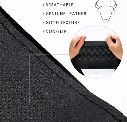 Replace 13 inch lightweight Suede/Leather Steering Wheel Replace Panel For MOZA R5/R3/ES/ESX Bundle Gaming Racing Wheel (With full Leather) in Kuwait