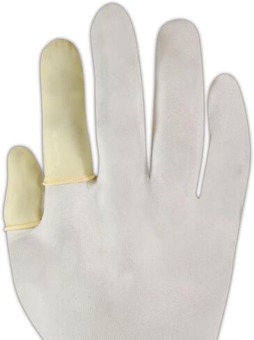 MAGID EconoWear T9776 Disposable Finger Cots | Disposable Powder-Free Industrial Grade Latex Finger Cots - 4 Mil Thickness, Large, Natural (1,440 Pieces) in Saudi Arabia