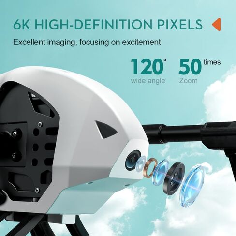 KS66 Drone 1080P Camera, New lLanding Gear Drone, Brushless Motor, 2 batteries, Optical Flow Localization, Active Obstacle Avoidance, One Key Take Off/Landing. (White - 2 batteries) in Saudi Arabia