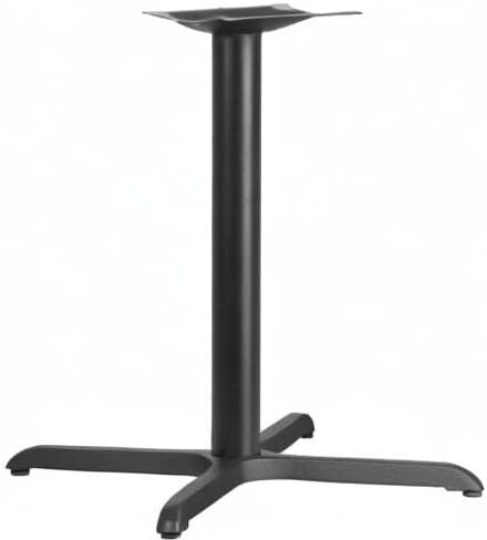 Flash Furniture 30" x 30" Restaurant Table X-Base with 3" Diameter Table Height Column, Commercial X-Base Cast Iron Restaurant Table Base, Black in Kuwait