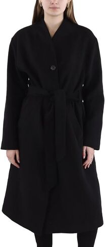Avec Les Filles Wool Blend Overlap Collar Coat in Saudi Arabia