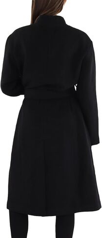 Avec Les Filles Wool Blend Overlap Collar Coat in Saudi Arabia
