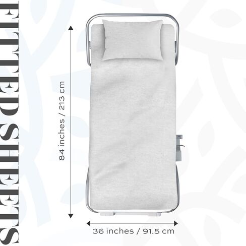 3 Piece Hospital Bed Sheet Set, Soft Jersey Knitted T-Shirt Quality, 1 Flat, 1 Fitted, 1 Pillowcase in Kuwait