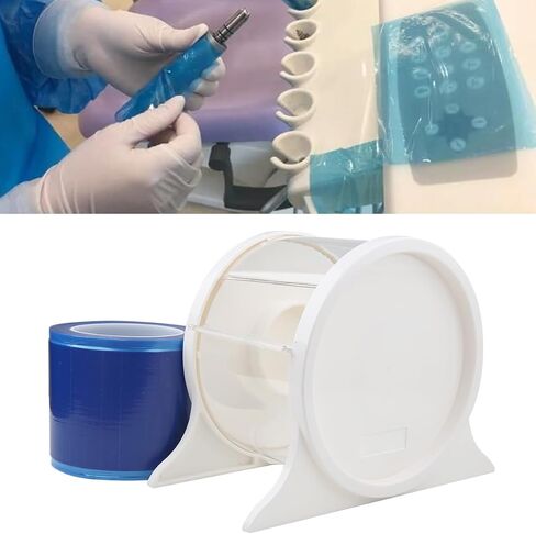 Dental Barrier Film with Dispenser Holder, Acrylic Protecting Barrier Film Box for Film Support & Dust-Proof in Saudi Arabia
