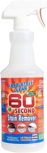Amazing 60 Second Stain Remover - Commercial Strength - Powerful, Natural Enzymes Remove Food, Grease, Pet Stains & More - Non-Toxic/Eco Friendly - USA Made (16oz Spray Bottle) in Saudi Arabia