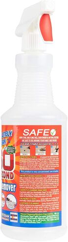 Amazing 60 Second Stain Remover - Commercial Strength - Powerful, Natural Enzymes Remove Food, Grease, Pet Stains & More - Non-Toxic/Eco Friendly - USA Made (16oz Spray Bottle) in Saudi Arabia