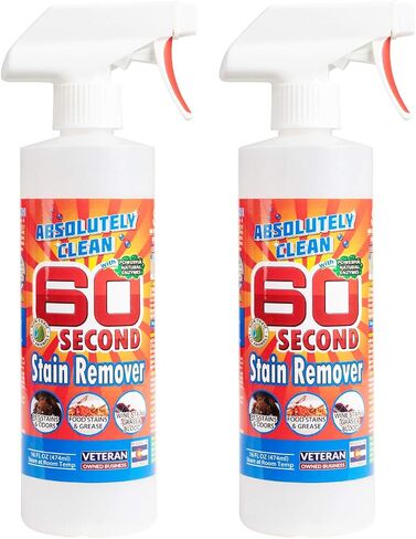 Amazing 60 Second Stain Remover - Commercial Strength - Powerful, Natural Enzymes Remove Food, Grease, Pet Stains & More - Non-Toxic/Eco Friendly - USA Made (16oz Spray Bottle) in Saudi Arabia