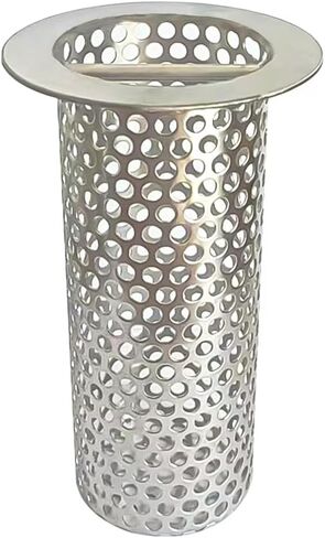 3in Commercial Floor Drain Strainer, 4in Tall 3in Diameter with Carry Handle 316 Stainless Steel Floor Drain Filter, Finely Polished Drain Basket for Factory Kitchen Hospital Plant Downspouts in Saudi Arabia
