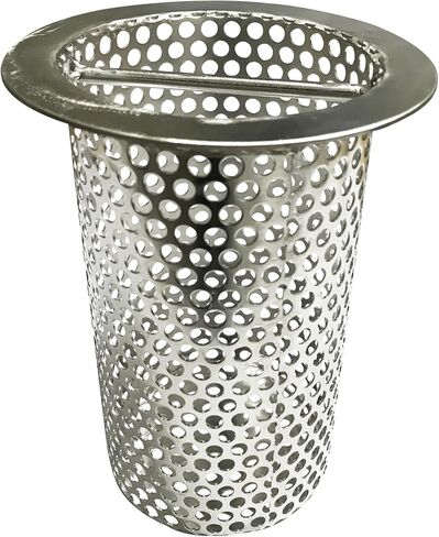 3in Commercial Floor Drain Strainer, 4in Tall 3in Diameter with Carry Handle 316 Stainless Steel Floor Drain Filter, Finely Polished Drain Basket for Factory Kitchen Hospital Plant Downspouts in Saudi Arabia