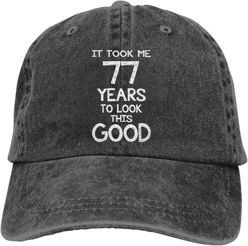 It Took Me Years to Look This Good Funny Birthday Denim Fabric Baseball Hat Adjustable Washed Twill Jeans Cap in Saudi Arabia