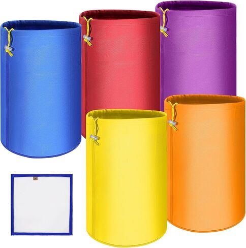 5 Pieces 5 Gallon Filter Bag Oxford Cloth for 5 Gallon Bucket,Reusable Household Food Filter Bag for Hydroponics, Gardening,Juice(25 to 220-Micron) in Saudi Arabia