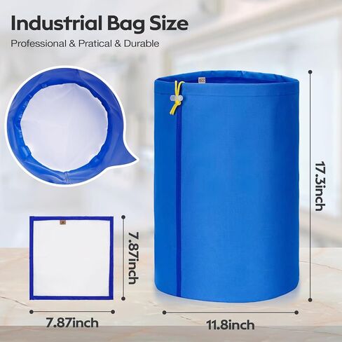 5 Pieces 5 Gallon Filter Bag Oxford Cloth for 5 Gallon Bucket,Reusable Household Food Filter Bag for Hydroponics, Gardening,Juice(25 to 220-Micron) in Saudi Arabia