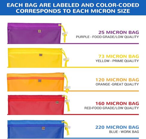 5 Pieces 5 Gallon Filter Bag Oxford Cloth for 5 Gallon Bucket,Reusable Household Food Filter Bag for Hydroponics, Gardening,Juice(25 to 220-Micron) in Saudi Arabia