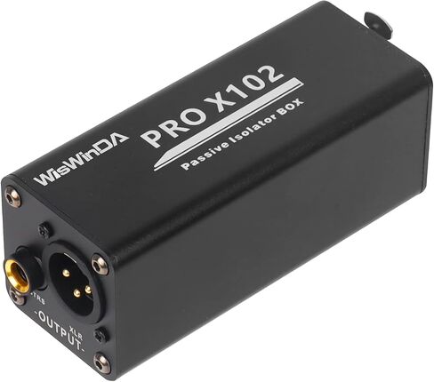 Pro TS-2 Microphone Hum Eliminator 2 Channels 6.35 1/4inch Ground Loop Isolator for Microphone/Audio Player/Audio System etc Eliminate The Current Hum Noise (PRO TS/TRS-2) in Kuwait