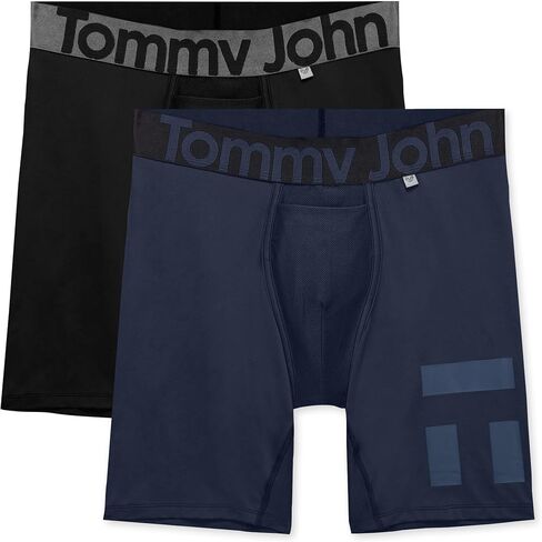 Tommy John Men’s Underwear – 360 Sport Boxer Briefs with Contour Pouch and Longer 8" Inseam – Moisture Wicking Underwear in Kuwait