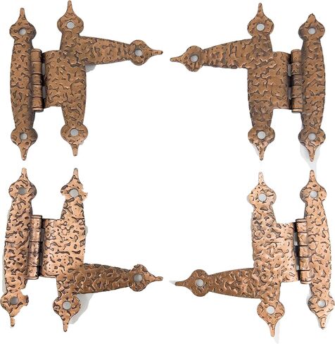 Harris Hardware 27-HAC-B مفصل بلمسة نهائية مطروقة من النحاس العتيق، زوجان in Kuwait