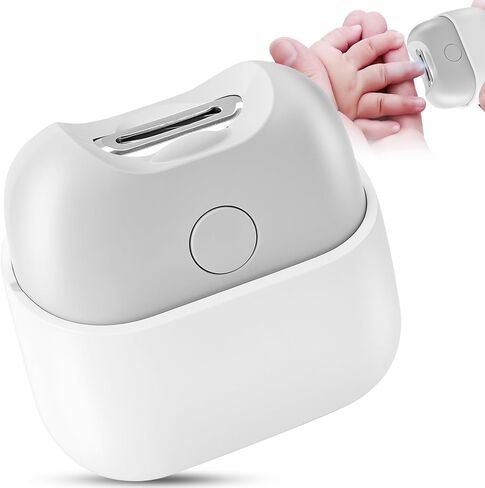 Electric Nail Clipper with Light, Automatic Nail Clipper Rechargeable with 2 Speeds and Nail Chip Storage for Babies, Children, Adults, Caregivers and Seniors in Kuwait