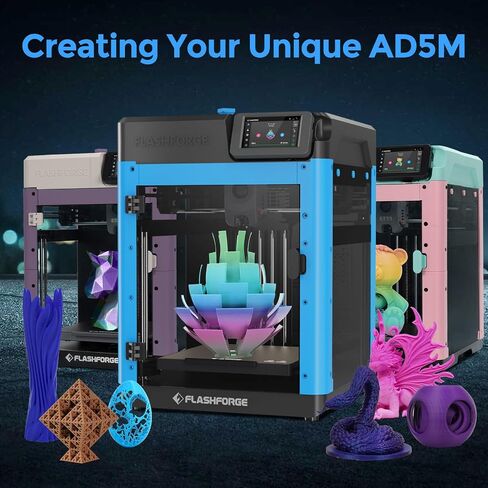 طابعة FLASHFORGE Adventurer 5M ثلاثية الأبعاد، طابعات FDM ثلاثية الأبعاد عالية السرعة بحد أقصى 600 مم/ثانية مع تسوية تلقائية بالكامل، طارد مباشر 280 درجة مئوية مع فوهة سريعة قابلة للفصل، تبريد فعال، هيكل XY الأساسي in Kuwait